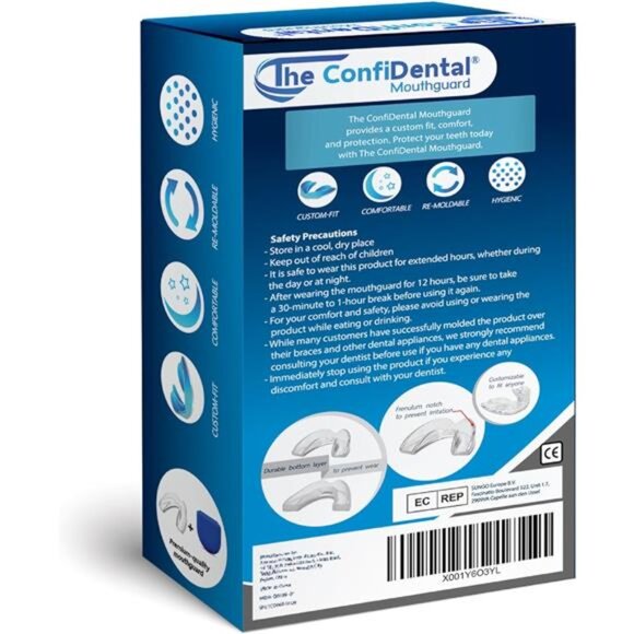 Pack of 3 Moldable Mouth Guard for Teeth Grinding Clenching Bruxism, Sport - Picture 4 of 8